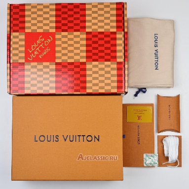 Buy Louis Vuitton LV Trainer Sneaker Orange White Orange 1ACWA9-2 Quality Reps Replicas Shoes