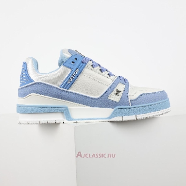 Buy Louis Vuitton LV Trainer Sneaker Blue White Blue 1AD6BS Quality Reps Replicas Shoes