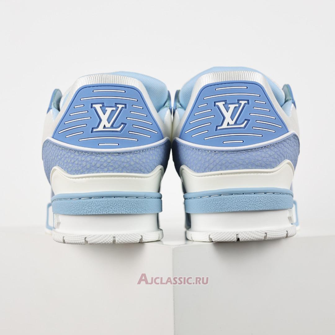 New Louis Vuitton LV Trainer Sneaker "Blue White" 1AD6BS Shoes