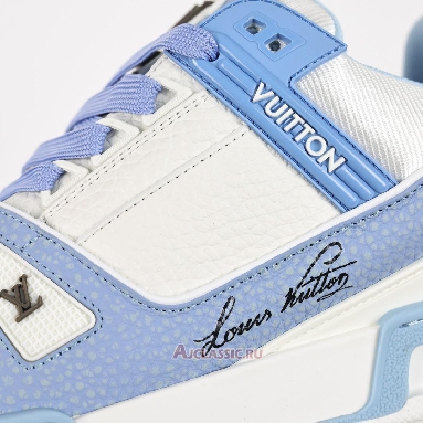 Buy Louis Vuitton LV Trainer Sneaker Blue White Blue 1AD6BS Quality Reps Replicas Shoes