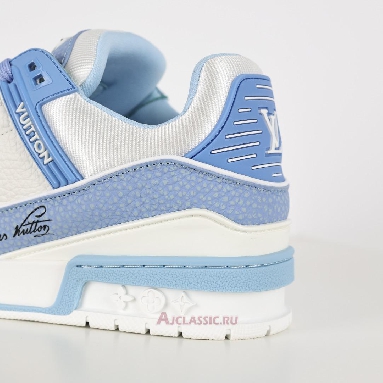 Buy Louis Vuitton LV Trainer Sneaker Blue White Blue 1AD6BS Quality Reps Replicas Shoes