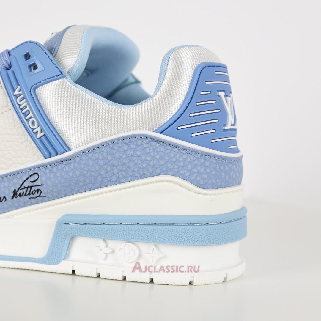 New Louis Vuitton LV Trainer Sneaker "Blue White" 1AD6BS Shoes