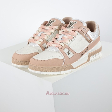Buy Louis Vuitton LV Trainer Sneaker Pink White Pink 1ACWAS-2 Quality Reps Replicas Shoes