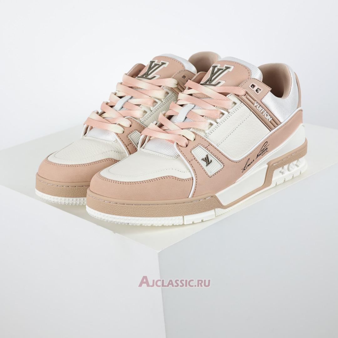 New Louis Vuitton LV Trainer Sneaker "Pink White" 1ACWAS-2 Shoes