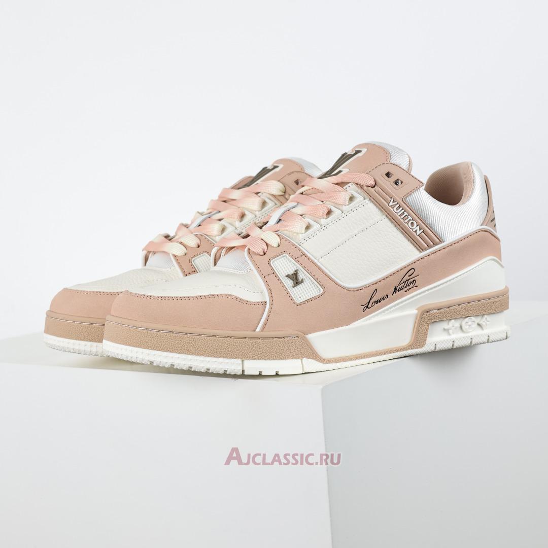 New Louis Vuitton LV Trainer Sneaker "Pink White" 1ACWAS-2 Shoes