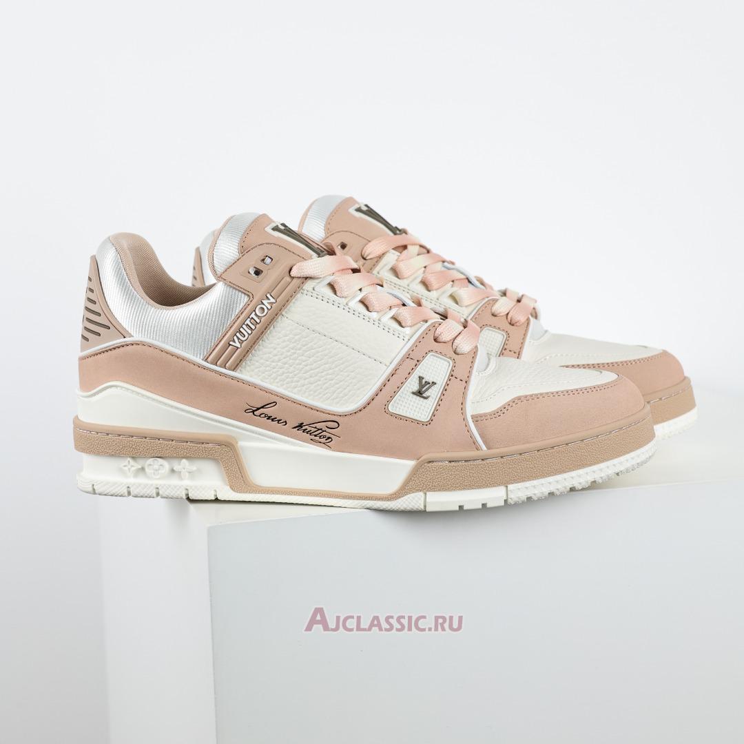 New Louis Vuitton LV Trainer Sneaker "Pink White" 1ACWAS-2 Shoes