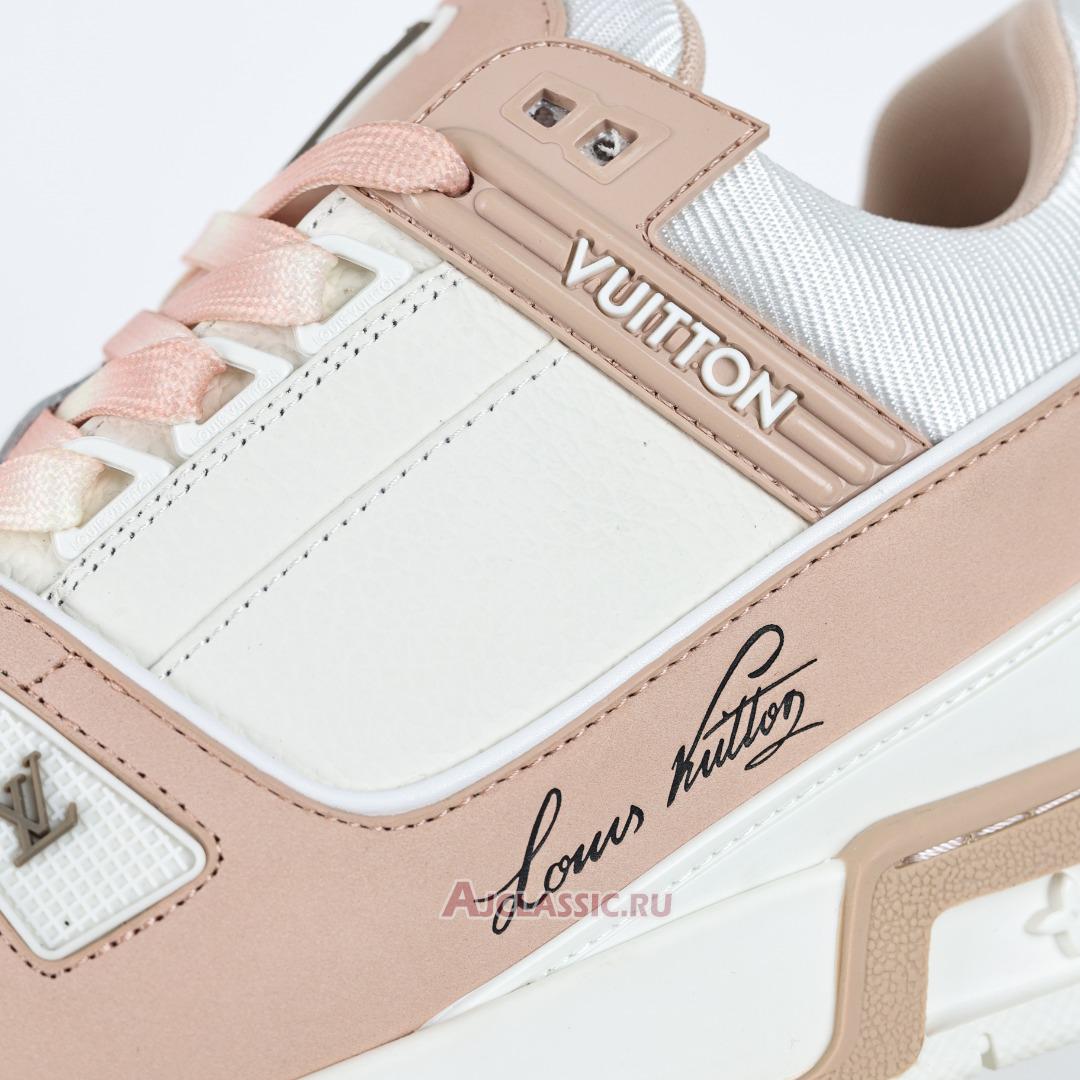 New Louis Vuitton LV Trainer Sneaker "Pink White" 1ACWAS-2 Shoes