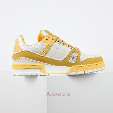 Buy Louis Vuitton LV Trainer Sneaker Yellow White Yellow 1ACWBB-2 Quality Reps Replicas Shoes