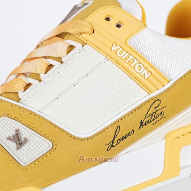 Buy Louis Vuitton LV Trainer Sneaker Yellow White Yellow 1ACWBB-2 Quality Reps Replicas Shoes