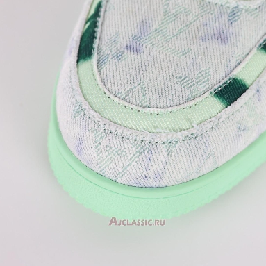 Buy Louis Vuitton LV Trainer Sneaker Green Bleached Monogram Denim Green 1ACVNW-2 Quality Reps Replicas Shoes