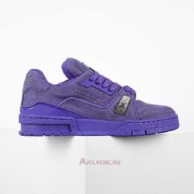 Buy Louis Vuitton LV Trainer Sneaker Purple Silver Purple 1ADHAH Quality Reps Replicas Shoes