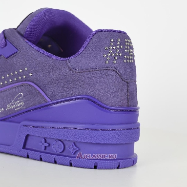 Buy Louis Vuitton LV Trainer Sneaker Purple Silver Purple 1ADHAH Quality Reps Replicas Shoes