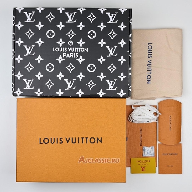 Buy Louis Vuitton LV Trainer Sneaker Green Silver Green 1ADH9X Quality Reps Replicas Shoes