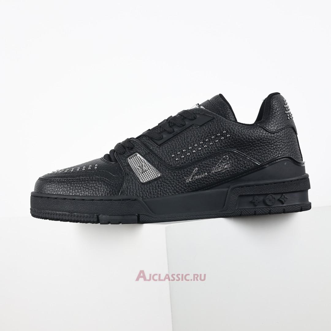 New Louis Vuitton LV Trainer Sneaker "Black Silver" 1ADDCH Shoes