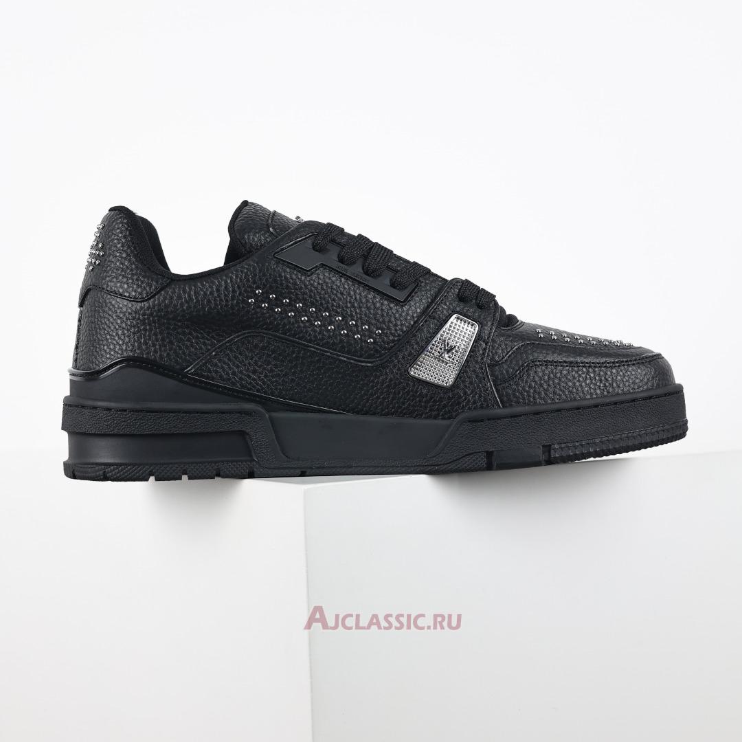 New Louis Vuitton LV Trainer Sneaker "Black Silver" 1ADDCH Shoes