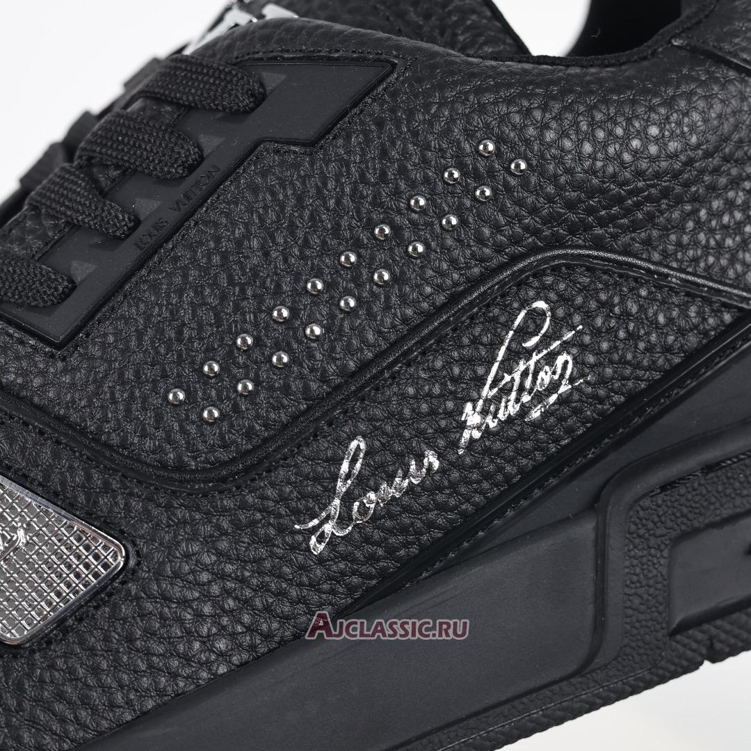 New Louis Vuitton LV Trainer Sneaker "Black Silver" 1ADDCH Shoes