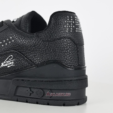 Buy Louis Vuitton LV Trainer Sneaker Black Silver Black 1ADDCH Quality Reps Replicas Shoes