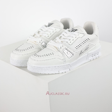 Buy Louis Vuitton LV Trainer Sneaker White Silver White 1ADDBY Quality Reps Replicas Shoes