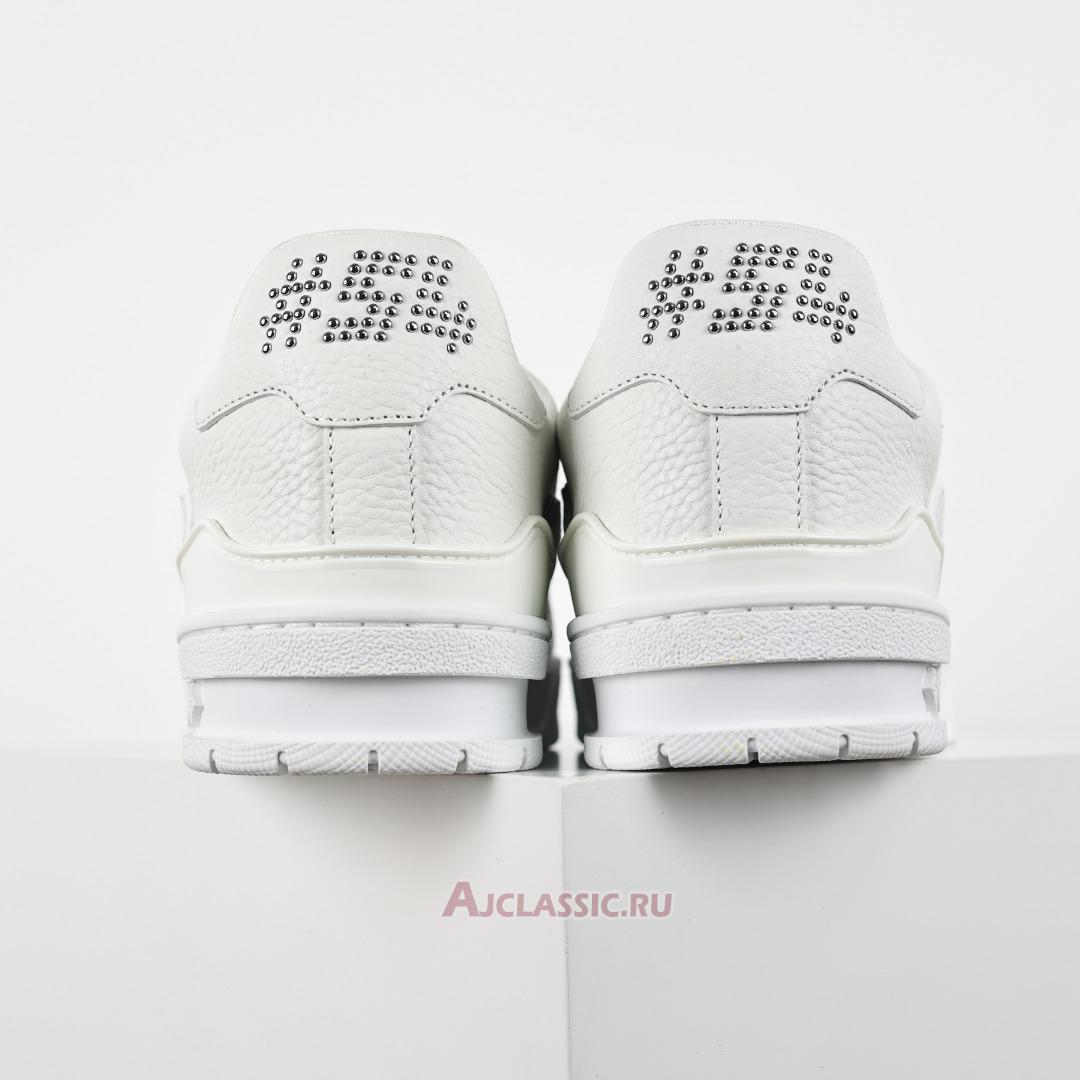 New Louis Vuitton LV Trainer Sneaker "White Silver" 1ADDBY Shoes