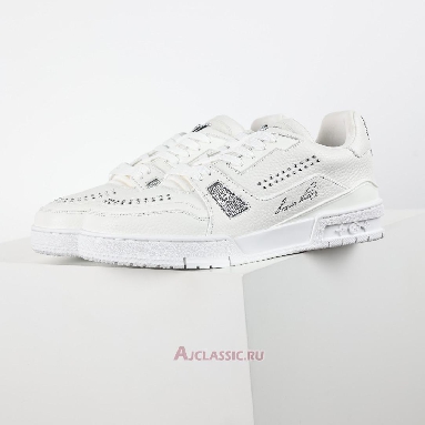 Buy Louis Vuitton LV Trainer Sneaker White Silver White 1ADDBY Quality Reps Replicas Shoes