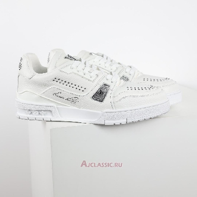 Buy Louis Vuitton LV Trainer Sneaker White Silver White 1ADDBY Quality Reps Replicas Shoes