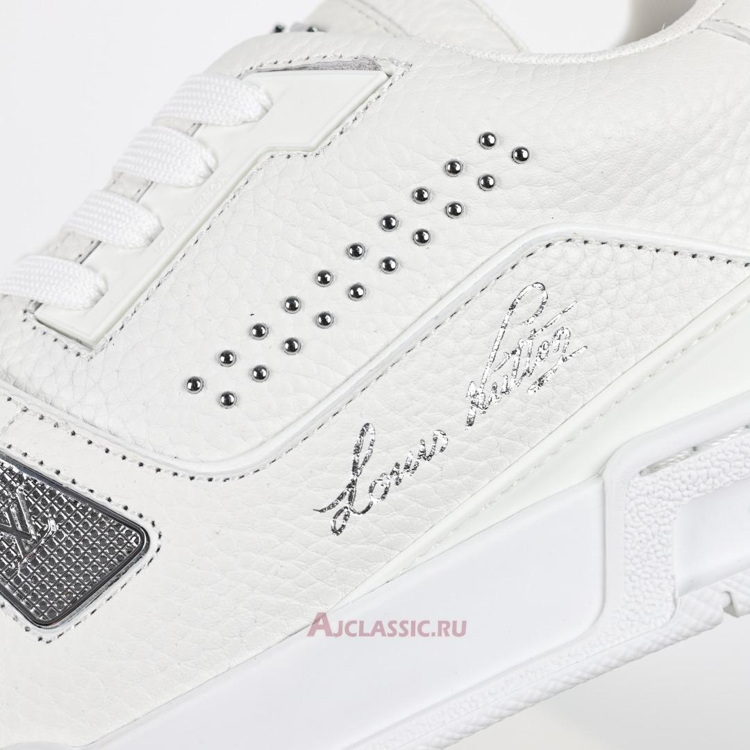 New Louis Vuitton LV Trainer Sneaker "White Silver" 1ADDBY Shoes
