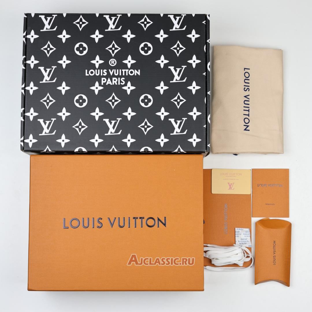 New Louis Vuitton LV Trainer Sneaker "Blue Damier-Printed Denim" 1AHCYB Shoes