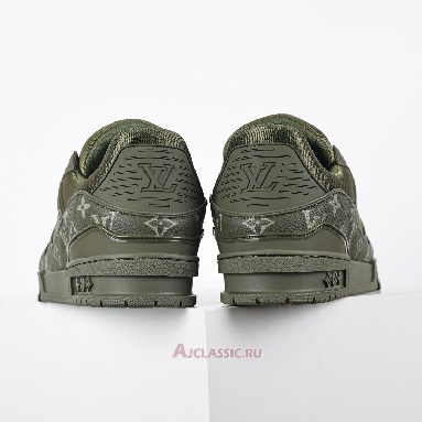 Buy Louis Vuitton LV Trainer Sneaker Khaki Green Monogram Green 1AHA19 Quality Reps Replicas Shoes