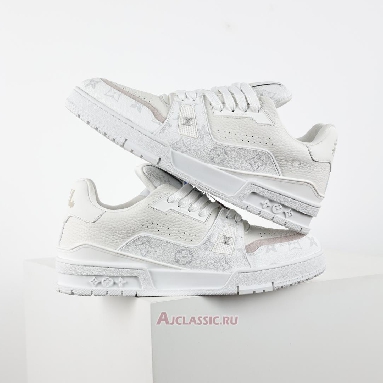 Buy Louis Vuitton LV Trainer Sneaker White Monogram White 1AHDN3-2 Quality Reps Replicas Shoes