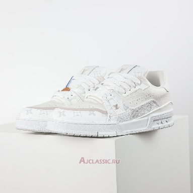 Buy Louis Vuitton LV Trainer Sneaker White Monogram White 1AHDN3-2 Quality Reps Replicas Shoes