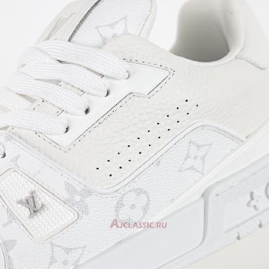 Buy Louis Vuitton LV Trainer Sneaker White Monogram White 1AHDN3-2 Quality Reps Replicas Shoes