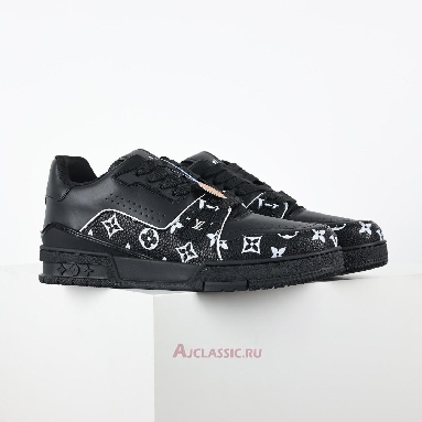 Buy Louis Vuitton LV Trainer Sneaker Black White Monogram Pattern Black 1AHTO6 Quality Reps Replicas Shoes