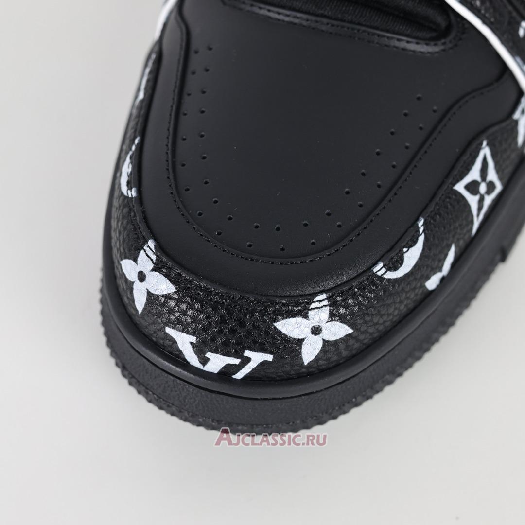 New Louis Vuitton LV Trainer Sneaker "Black White Monogram Pattern" 1AHTO6 Shoes