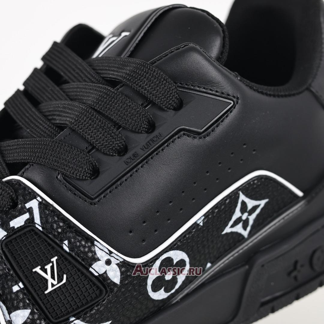New Louis Vuitton LV Trainer Sneaker "Black White Monogram Pattern" 1AHTO6 Shoes