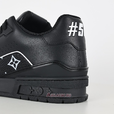 Buy Louis Vuitton LV Trainer Sneaker Black White Monogram Pattern Black 1AHTO6 Quality Reps Replicas Shoes
