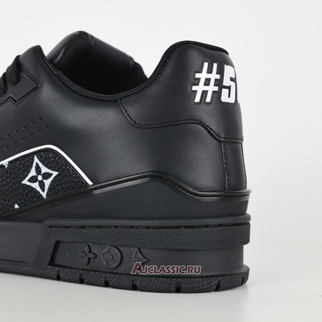 New Louis Vuitton LV Trainer Sneaker "Black White Monogram Pattern" 1AHTO6 Shoes