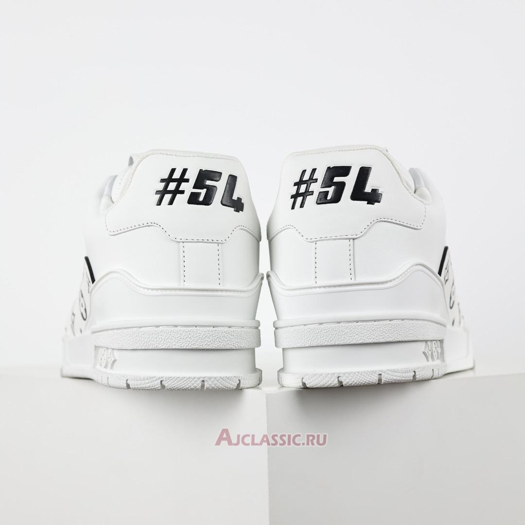 New Louis Vuitton LV Trainer Sneaker "White Black Monogram Pattern" 1AHTOP Shoes