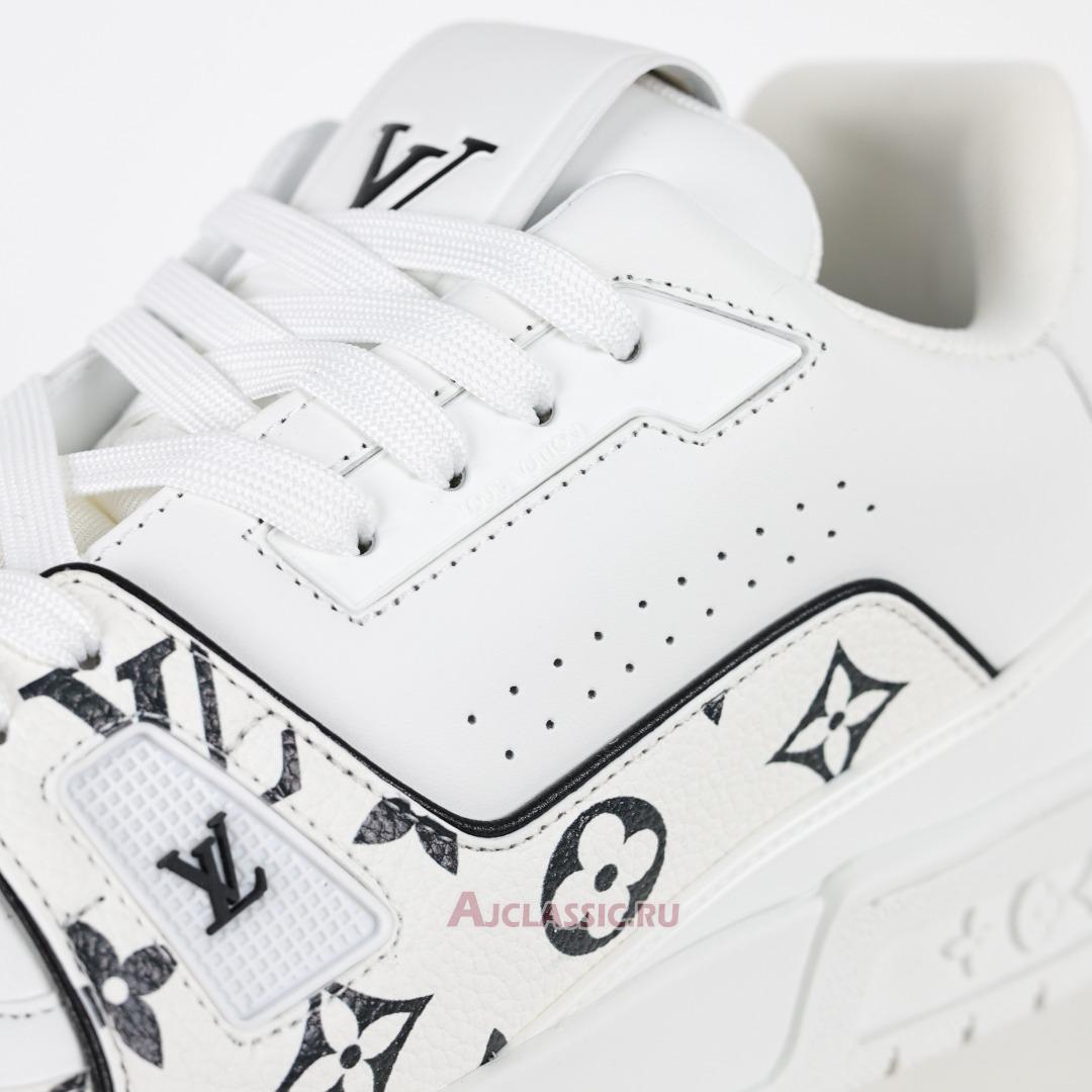 New Louis Vuitton LV Trainer Sneaker "White Black Monogram Pattern" 1AHTOP Shoes