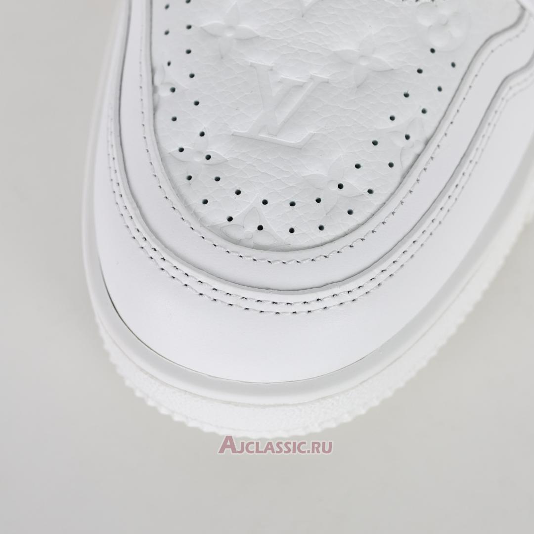 New Takashi Murakami x Louis Vuitton LV Trainer Sneaker "White Pink Monogram Flowers" 1AGZEB Shoes