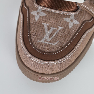 Buy Louis Vuitton LV Trainer Sneaker Brown Monogram Denim Brown 1AHT32 Quality Reps Replicas Shoes