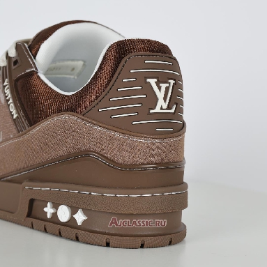 Buy Louis Vuitton LV Trainer Sneaker Brown Monogram Denim Brown 1AHT32 Quality Reps Replicas Shoes