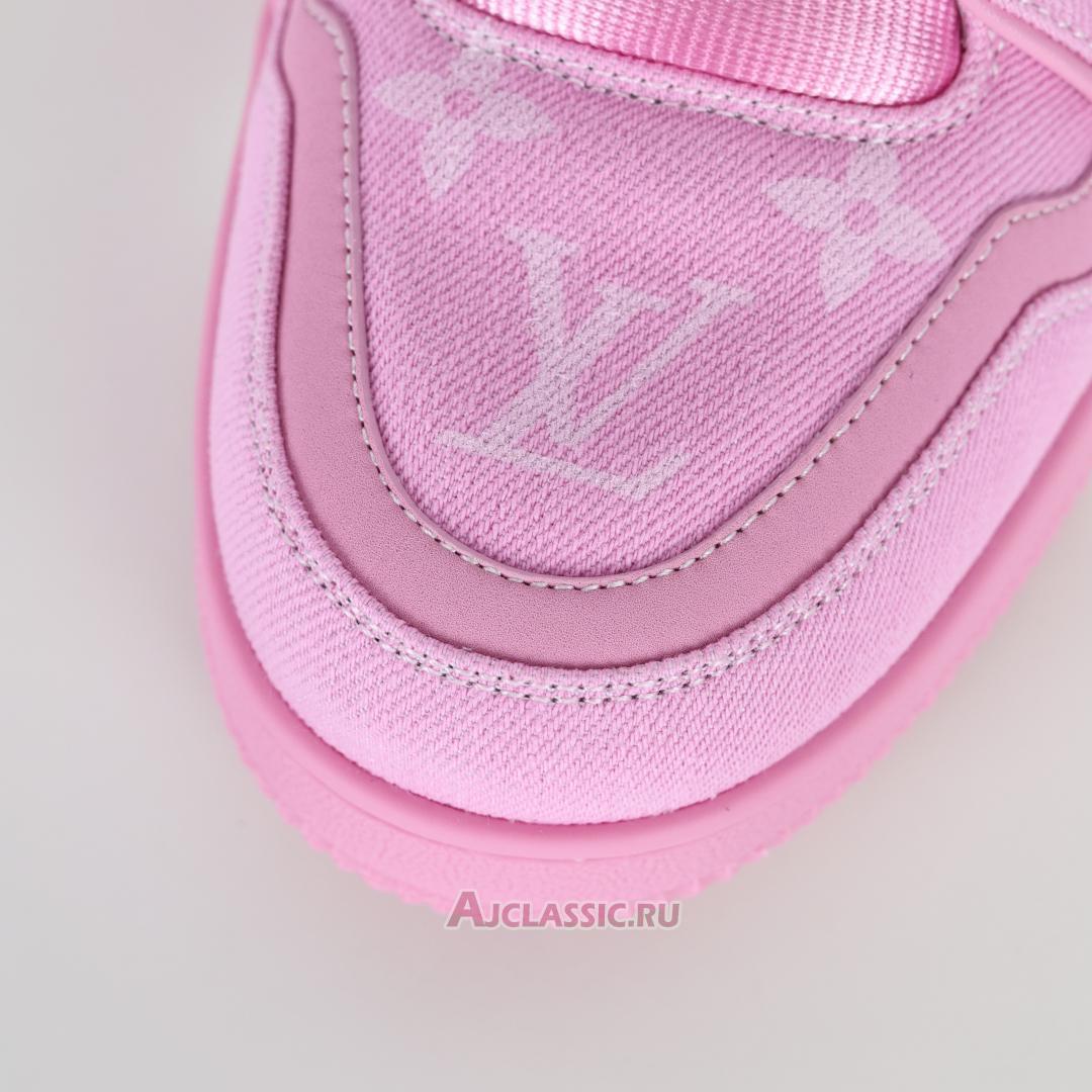 New Louis Vuitton LV Trainer Sneaker "Pink Monogram Denim" 1AHT03 Shoes