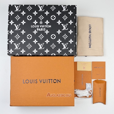 Buy Louis Vuitton LV Trainer Sneaker Black Monogram Denim Black 1AHSZS Quality Reps Replicas Shoes