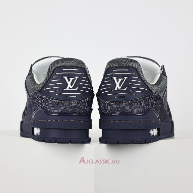 Buy Louis Vuitton LV Trainer Sneaker Navy Blue Monogram Denim Navy 1AHT52 Quality Reps Replicas Shoes