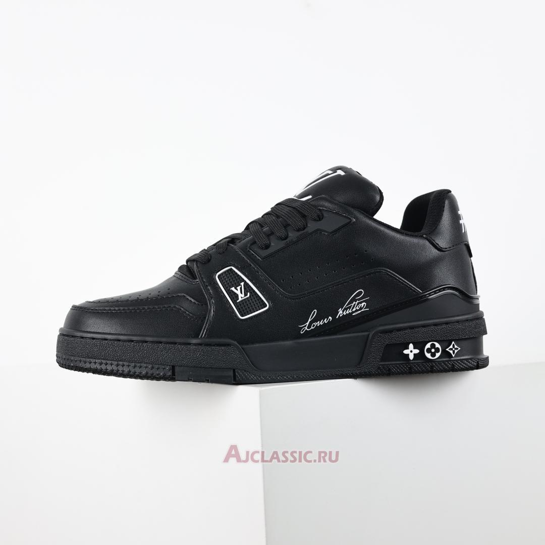New Louis Vuitton LV Trainer Sneaker "Black Wool" 1A9AFM Shoes