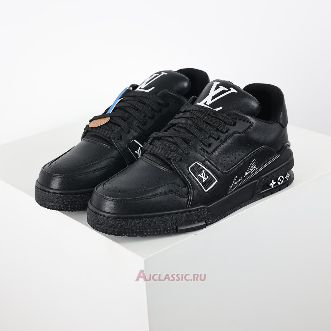New Louis Vuitton LV Trainer Sneaker "Black Wool" 1A9AFM Shoes
