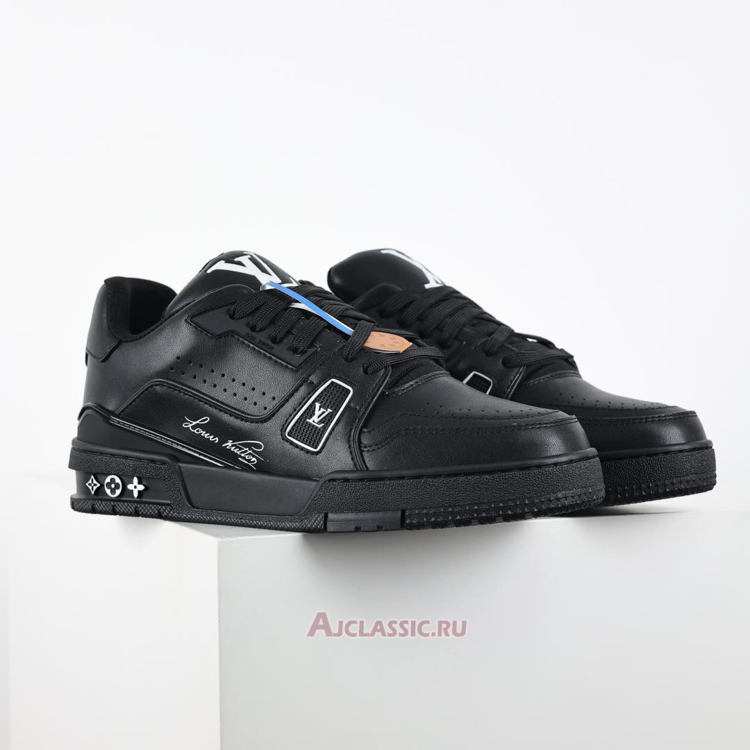 New Louis Vuitton LV Trainer Sneaker "Black Wool" 1A9AFM Shoes