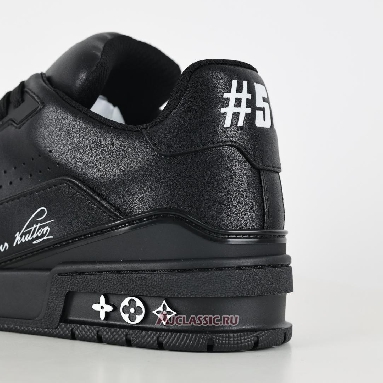 Buy Louis Vuitton LV Trainer Sneaker Black Wool Black 1A9AFM Quality Reps Replicas Shoes