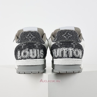 Buy Louis Vuitton LV Trainer Sneaker Velcro Strap - Grey Monogram Denim Grey 1ADF0O Quality Reps Replicas Shoes