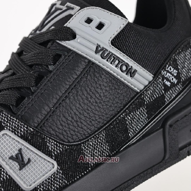 Buy Louis Vuitton LV Trainer Sneaker Black Damier Denim and Calf Leather Black 1ACPSB Quality Reps Replicas Shoes